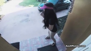 Pizza Delivery Girl Fucks For Cash On Video