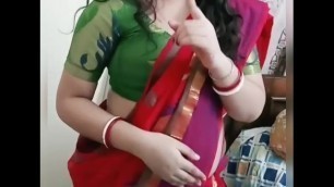 Indian Bhabhi Saree Blouse Hot Dance on Song