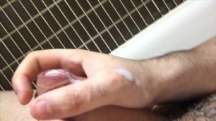 Hot Hairy Soapy Masturbation and CUM in Bath