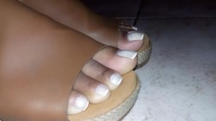 Feet with Flatron Sandal 2 Morenafeet