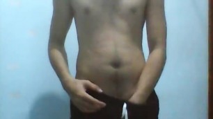 Hot Teen Boy Jerking off while at Home Quarantine