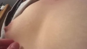 Nipple Slut Plays and Milks her Tits