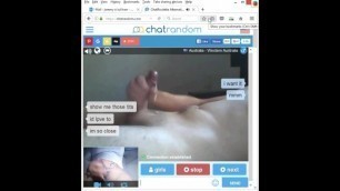 Straight Aussie Guy Jacks of and Cums for Transexual on Chatroulette