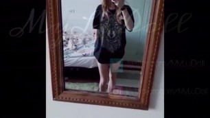 18 YEAR OLD Teen Girl Dancing at the Mirror after Class - MyLuDoll