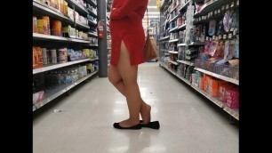 Pantyhose and Flats in Walmart