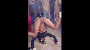 Bottle in Jamaican Stripper Pussy