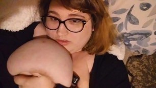 Huge Tits BBW Gets off with Unicorn Vibrator - High Pitch Moans