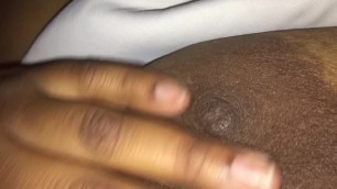 Sexy Ebony BBW Playing with Tits