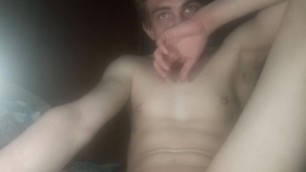 Young Guy on Webcam Fuck Flashlight Pussy.
