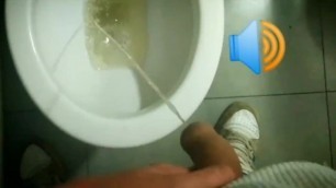 Pre Cum Previous a one Strong Male Pissing