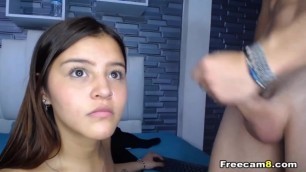 Cute Babe Gets a Load of Cum in Her Face